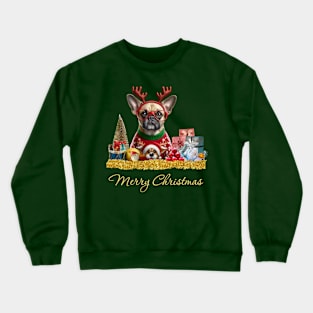 Merry Christmas Pug Crewneck Sweatshirt